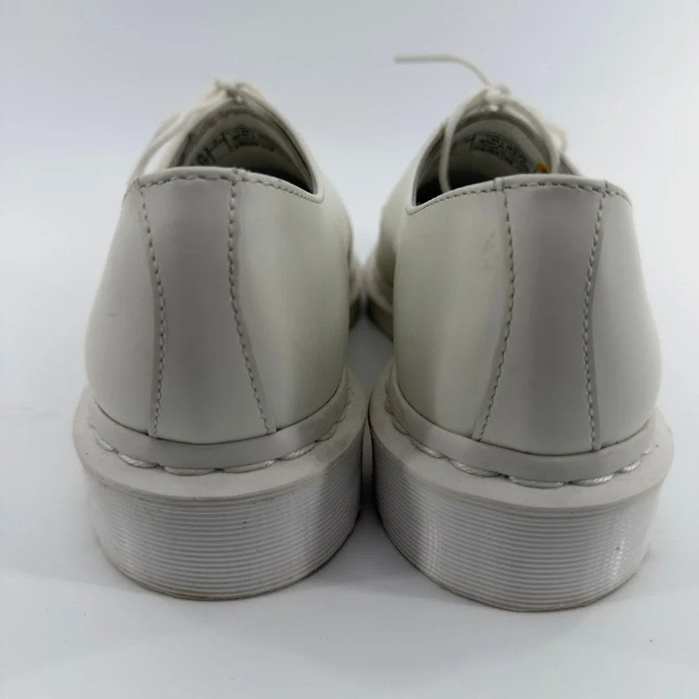 Dr  Martens 1461 Mono White Smooth Leather 3-Eye Oxford‎ Shoes Mens 7